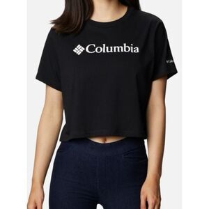 Columbia North Cascades Cropped T-Shirt Black‎ Size M